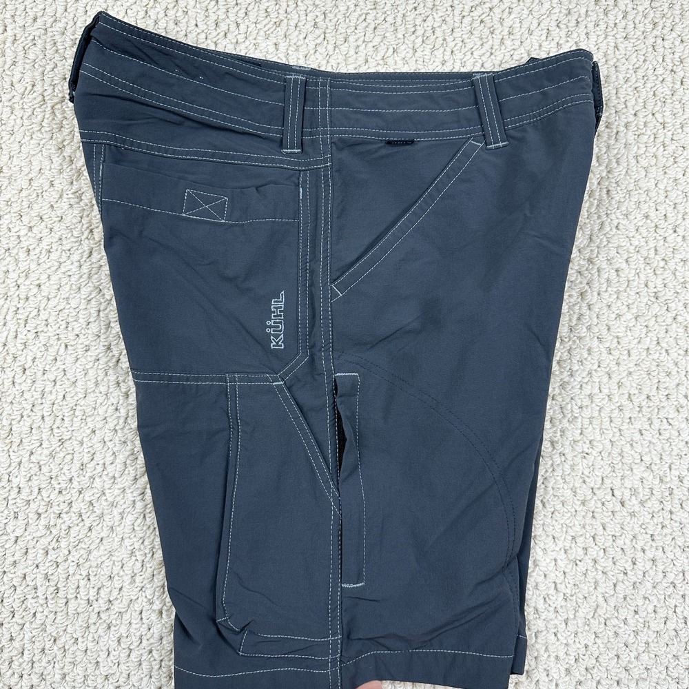 KUHL Renegade 9" Shorts Mens 32 Dark Gray Stretch Utility Hiking Outdoors Trail